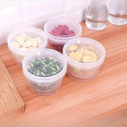 5pcs Plastic Storage Containers with Lids Refrigerator Organizer Box for Kitchen V528-BOX-5PCS-496658