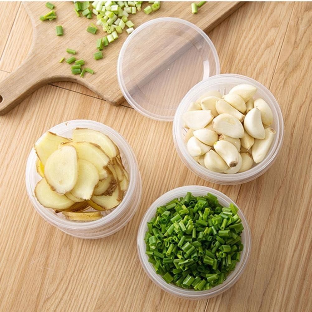 5pcs Plastic Storage Containers with Lids Refrigerator Organizer Box for Kitchen V528-BOX-5PCS-496658