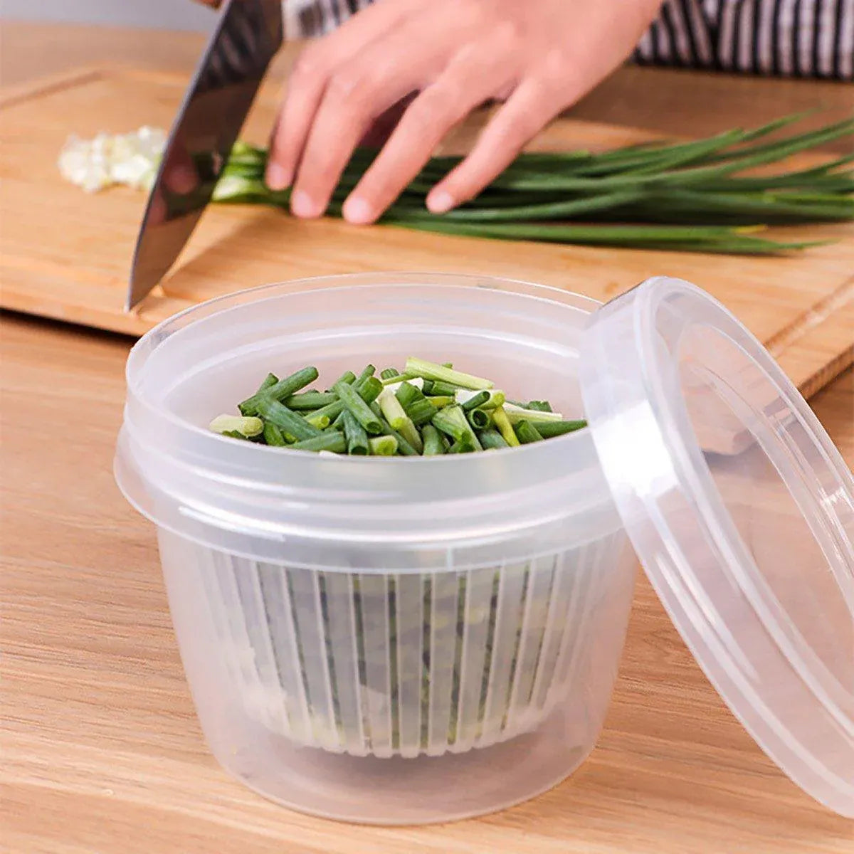5pcs Plastic Storage Containers with Lids Refrigerator Organizer Box for Kitchen V528-BOX-5PCS-496658