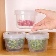 5pcs Plastic Storage Containers with Lids Refrigerator Organizer Box for Kitchen V528-BOX-5PCS-496658
