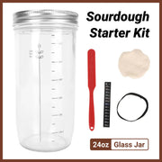 24oz Bread Fermentation Glass Jar Baking Supplies Airtight Container Dough V528-BOX-730ML-B-855075