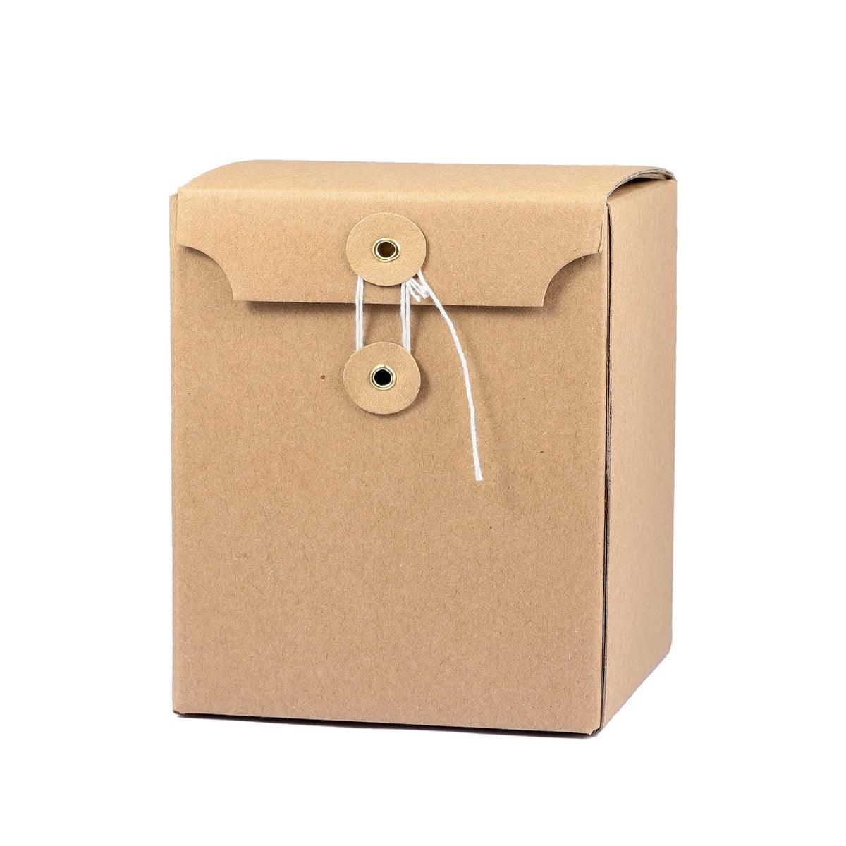 10PCS Kraft Paper Box Corrugated Packaging Box Gift Storage Transport Carton - 8x8x12cm V528-BOX-8-8-12-10PCS-334538