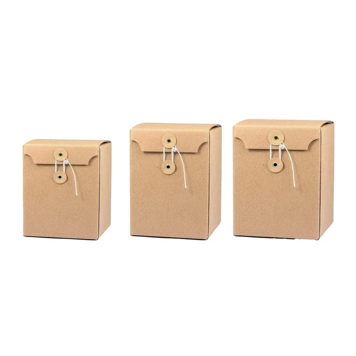 10PCS Kraft Paper Box Corrugated Packaging Box Gift Storage Transport Carton - 8x8x12cm V528-BOX-8-8-12-10PCS-334538