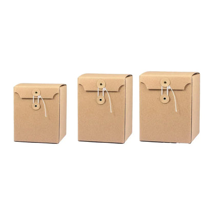 10PCS Kraft Paper Box Corrugated Packaging Box Gift Storage Transport Carton - 8x8x12cm V528-BOX-8-8-12-10PCS-334538