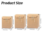 10PCS Kraft Paper Box Corrugated Packaging Box Gift Storage Transport Carton - 8x8x12cm V528-BOX-8-8-12-10PCS-334538