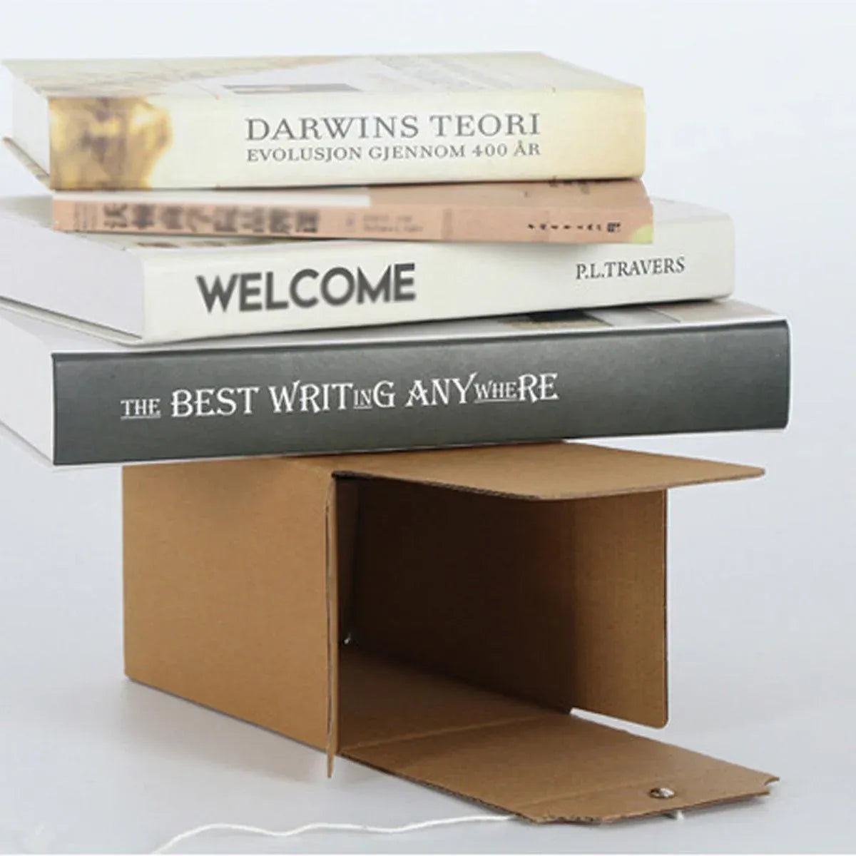 10PCS Kraft Paper Box Corrugated Packaging Box Gift Storage Transport Carton - 8x8x12cm V528-BOX-8-8-12-10PCS-334538