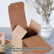 10PCS Kraft Paper Box Corrugated Packaging Box Gift Storage Transport Carton - 8x8x12cm V528-BOX-8-8-12-10PCS-334538