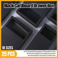 25X Black Kraft Paper Drawer Jewelry Package Necklace Bracelet Gift Package box - 12*12*5-25pcs V528-BOX-BLACK-12-12-5-25PCS-931854