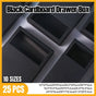 25X Black Kraft Paper Drawer Jewelry Package Necklace Bracelet Gift Package box - 12*12*5-25pcs V528-BOX-BLACK-12-12-5-25PCS-931854