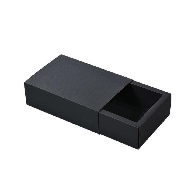 25X Black Kraft Paper Drawer Jewelry Package Necklace Bracelet Gift Package box - 25*8*4-25pcs V528-BOX-BLACK-25-8-4-25PCS-606979