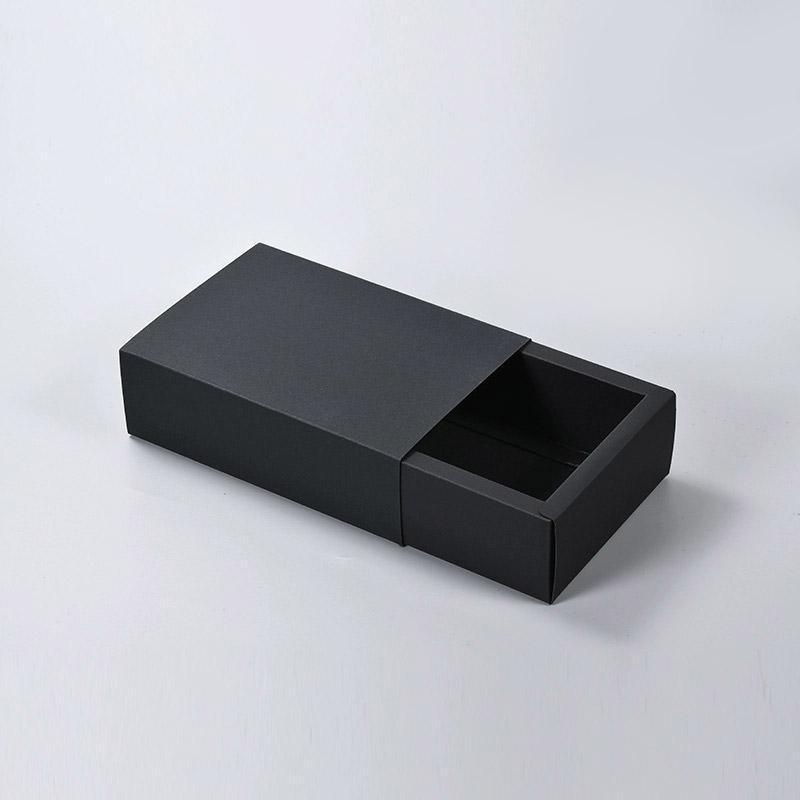 25X Black Kraft Paper Drawer Jewelry Package Necklace Bracelet Gift Package box - 25*8*4-25pcs V528-BOX-BLACK-25-8-4-25PCS-606979
