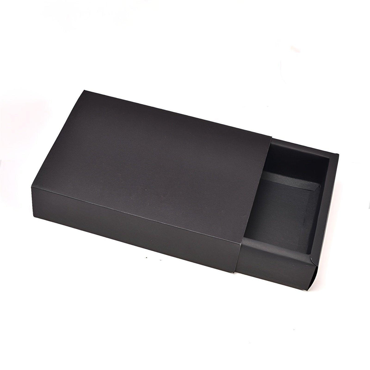 25X Black Kraft Paper Drawer Jewelry Package Necklace Bracelet Gift Package box - 25*8*4-25pcs V528-BOX-BLACK-25-8-4-25PCS-606979