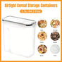 2.5L Kitchen Organizer Transparent Grocery Storage Jar for Food and Pantry Use V528-BOX-BLACK-2500ML-781195