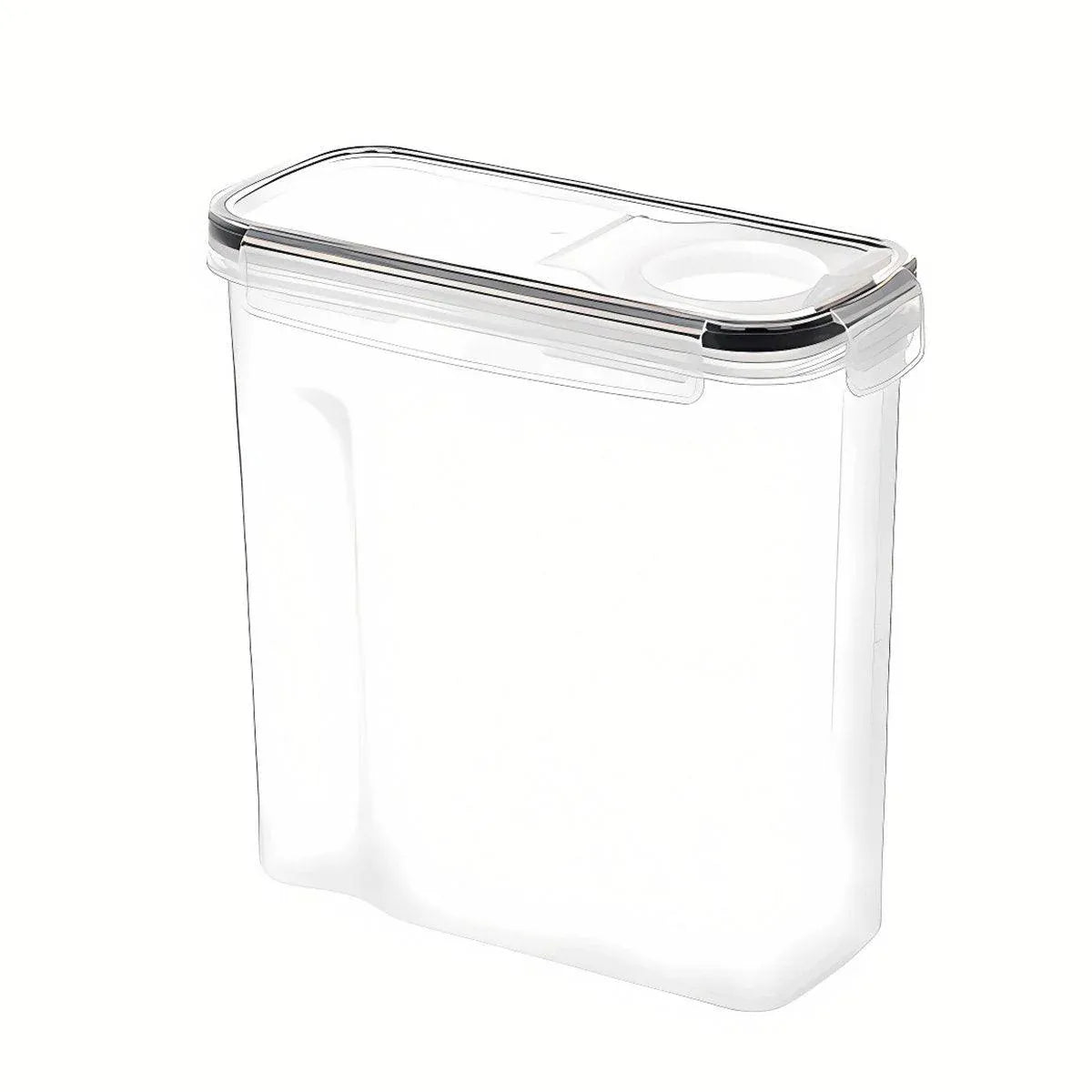 2.5L Kitchen Organizer Transparent Grocery Storage Jar for Food and Pantry Use V528-BOX-BLACK-2500ML-781195