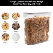2.5L Kitchen Organizer Transparent Grocery Storage Jar for Food and Pantry Use V528-BOX-BLACK-2500ML-781195