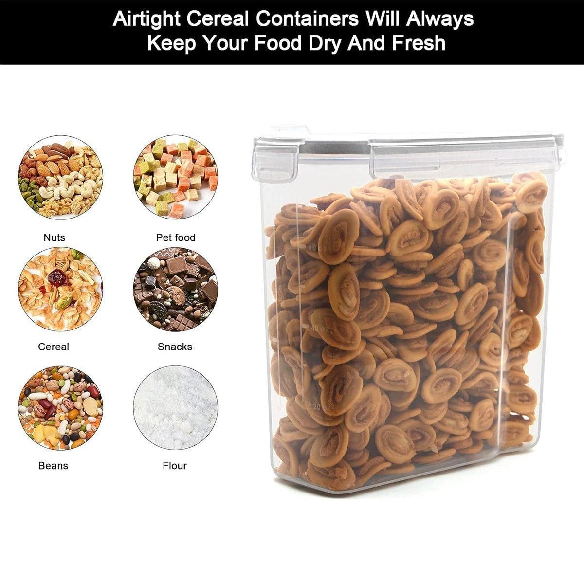 2.5L Kitchen Organizer Transparent Grocery Storage Jar for Food and Pantry Use V528-BOX-BLACK-2500ML-781195