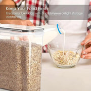 2.5L Kitchen Organizer Transparent Grocery Storage Jar for Food and Pantry Use V528-BOX-BLACK-2500ML-781195