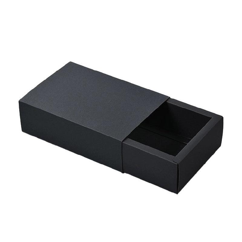 25X Black Kraft Paper Drawer Jewelry Package Necklace Bracelet Gift Package box - 27.5*20*5.5-25pcs V528-BOX-BLACK-275-20-55-25PCS-563746