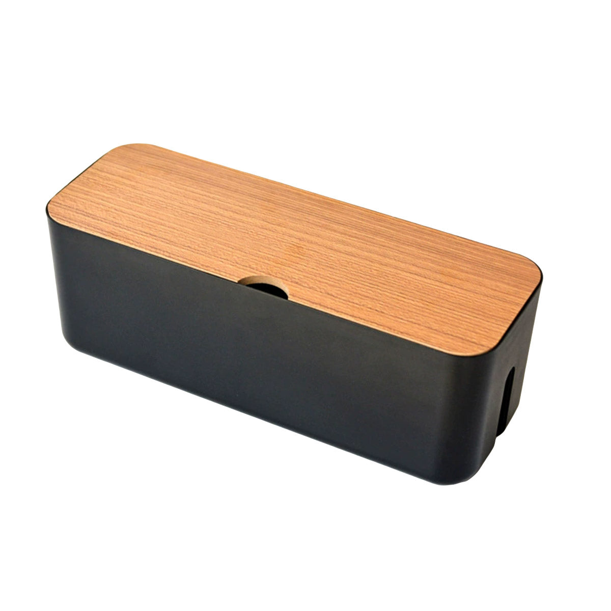 Large Cable Wire Storage Box Case Cord Management Socket Tidy Organizer V528-BOX-BLACK-396241