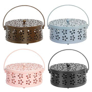 Iron Mosquito Incense Box Fireproof Tray Stand Indoor Household Incense Holder - Blue V528-BOX-BLUE-267096