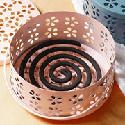 Iron Mosquito Incense Box Fireproof Tray Stand Indoor Household Incense Holder - Blue V528-BOX-BLUE-267096