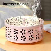 Iron Mosquito Incense Box Fireproof Tray Stand Indoor Household Incense Holder - Blue V528-BOX-BLUE-267096
