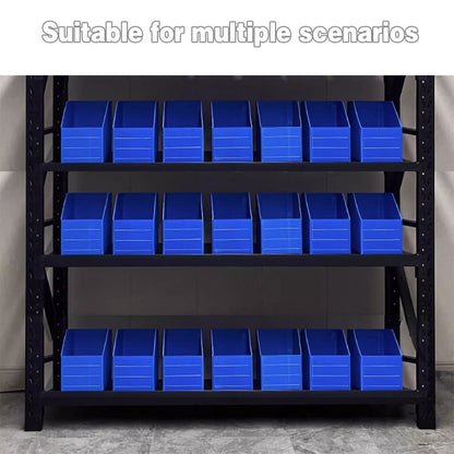 Plastic Storage Box Set 6Size Clear Hard Case Miter Tool Parts Display Organiser - 40x30x35cm V528-BOX-BLUE-40-30-35-711954