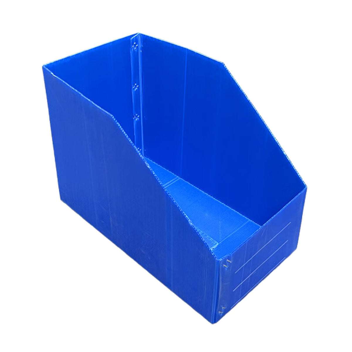 Plastic Storage Box Set 6Size Clear Hard Case Miter Tool Parts Display Organiser - 40x30x35cm V528-BOX-BLUE-40-30-35-711954