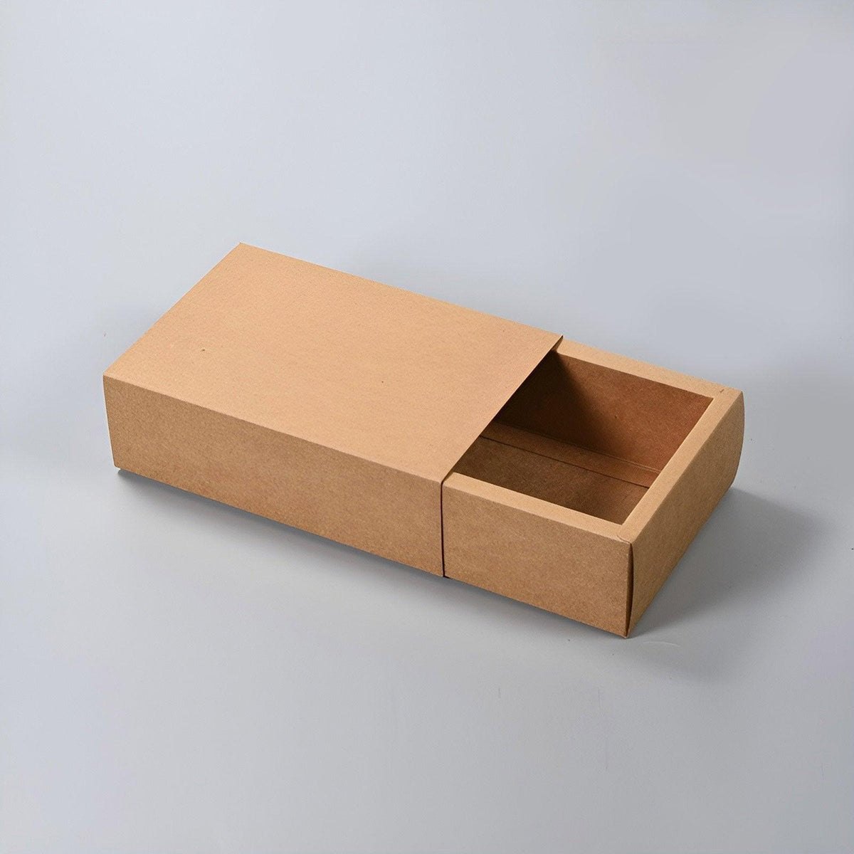 Kraft Paper Drawer Box Packaging Gift Storage Organiser Small Kraft Boxes - 27.5x20x5.5cm V528-BOX-KHAKI-275-20-55-25PCS-751132