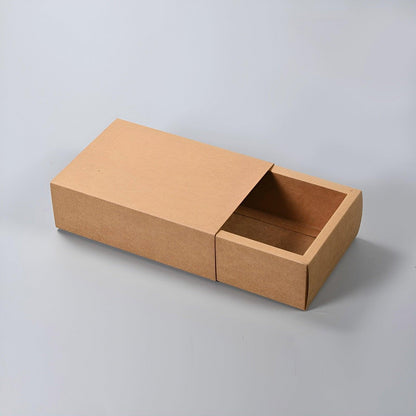 Kraft Paper Drawer Box Packaging Gift Storage Organiser Small Kraft Boxes - 27.5x20x5.5cm V528-BOX-KHAKI-275-20-55-25PCS-751132