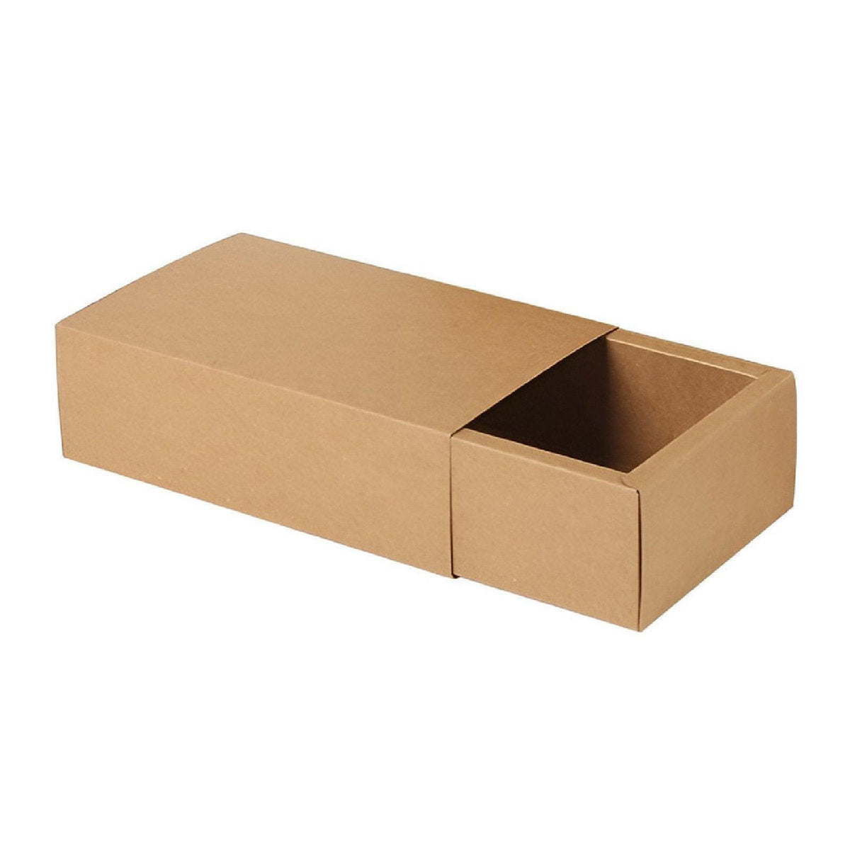 Kraft Paper Drawer Box Packaging Gift Storage Organiser Small Kraft Boxes - 27.5x20x5.5cm V528-BOX-KHAKI-275-20-55-25PCS-751132
