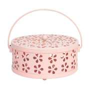 Iron Mosquito Incense Box Fireproof Tray Stand Indoor Household Incense Holder - Pink V528-BOX-PINK-401760