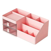 Cartoon Drawer Type Cosmetic Jewelry Storage Box Desktop Student Stationery Box - Pink V528-BOX-PINK-786603
