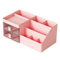 Cartoon Drawer Type Cosmetic Jewelry Storage Box Desktop Student Stationery Box - Pink V528-BOX-PINK-786603