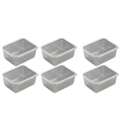 6pcs Stainless Steel Food Storage Box Refrigerator Crisper Rectangle Container V528-BOX-RECTANGLE-6PCS-531841