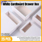 25X White Kraft Paper Drawer Jewelry Package Necklace Bracelet Gift Package box - 18*11*4-25pcs V528-BOX-WHITE-18-11-4-25PCS-237955