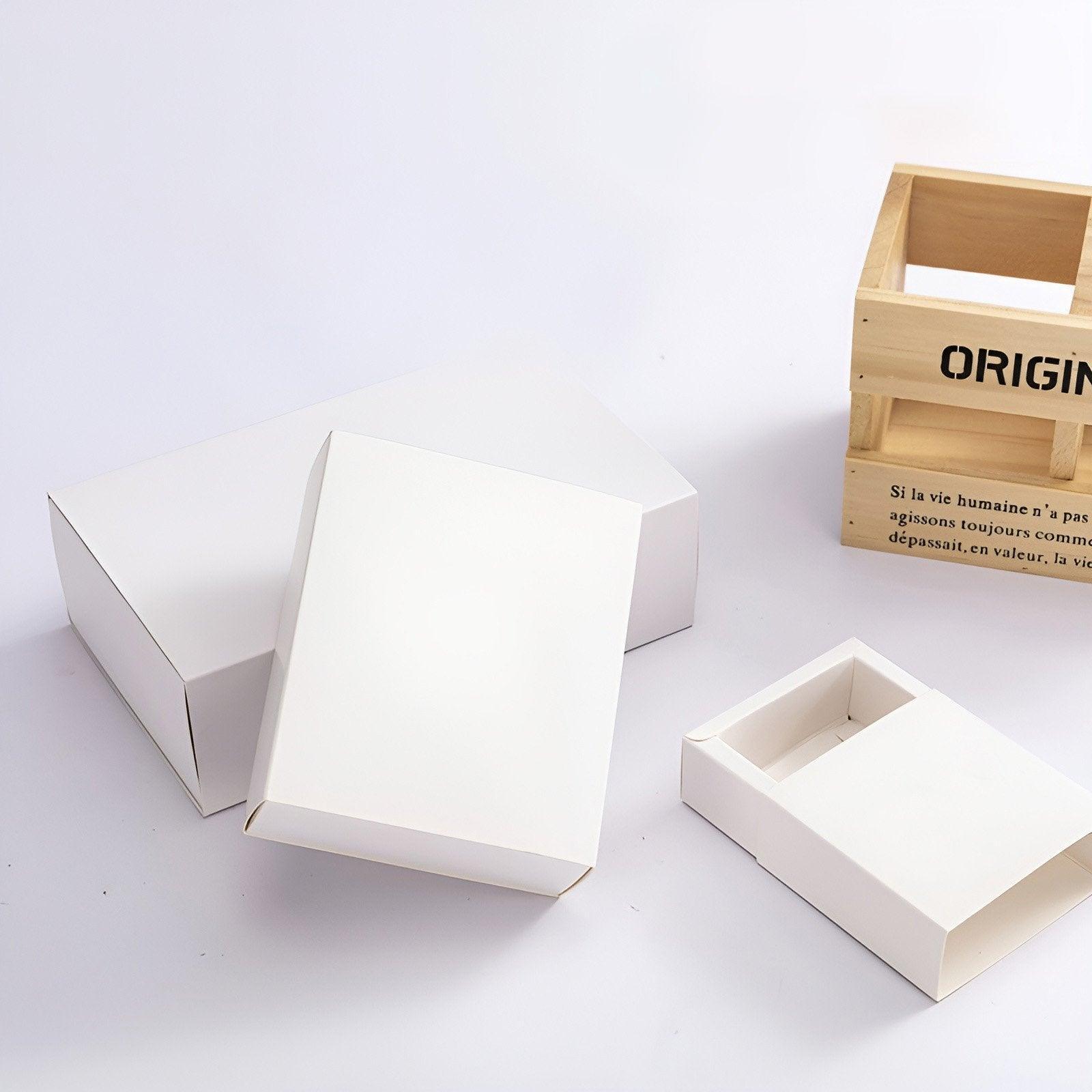 25X White Kraft Paper Drawer Jewelry Package Necklace Bracelet Gift Package box - 18*11*4-25pcs V528-BOX-WHITE-18-11-4-25PCS-237955
