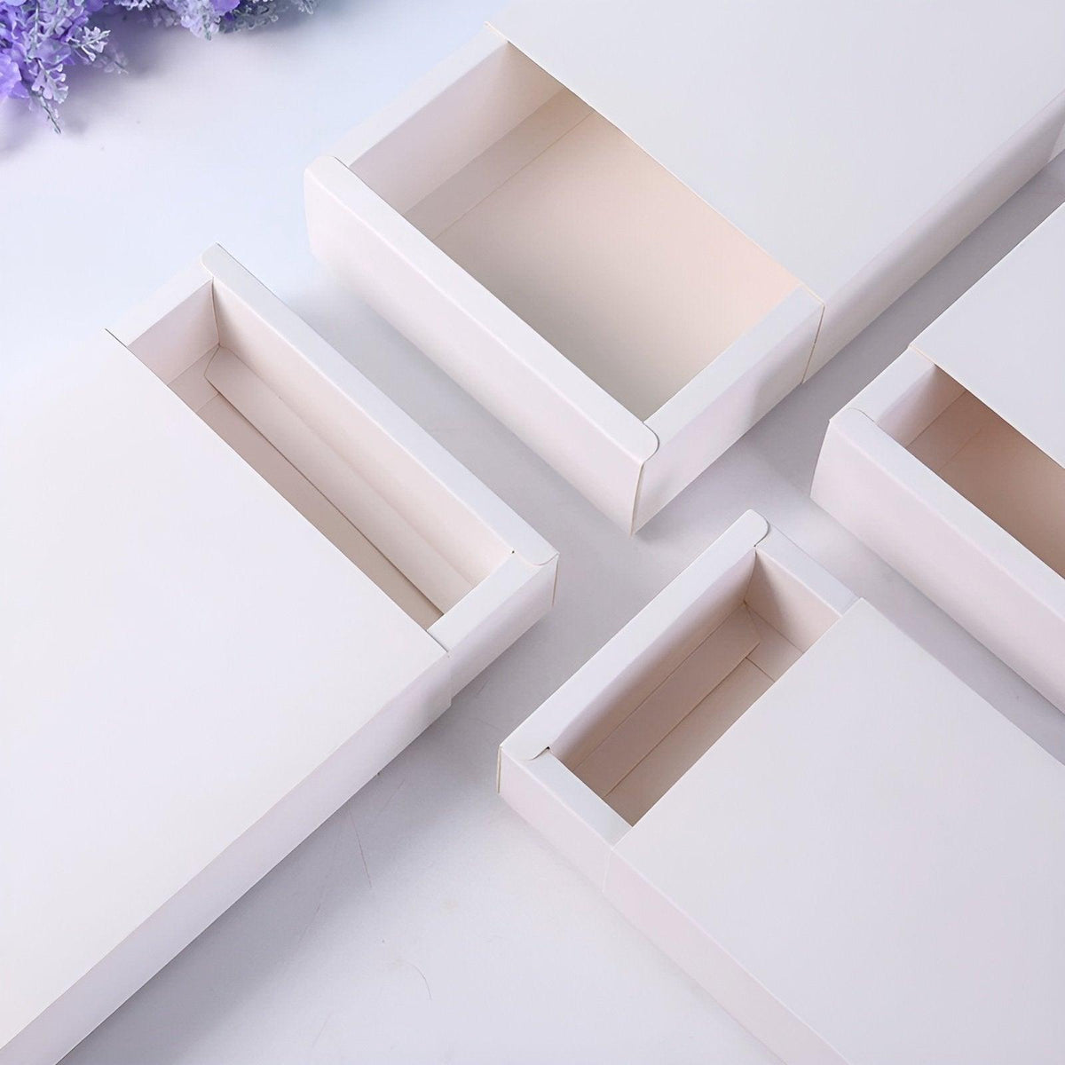 25X White Kraft Paper Drawer Jewelry Package Necklace Bracelet Gift Package box - 18*11*4-25pcs V528-BOX-WHITE-18-11-4-25PCS-237955