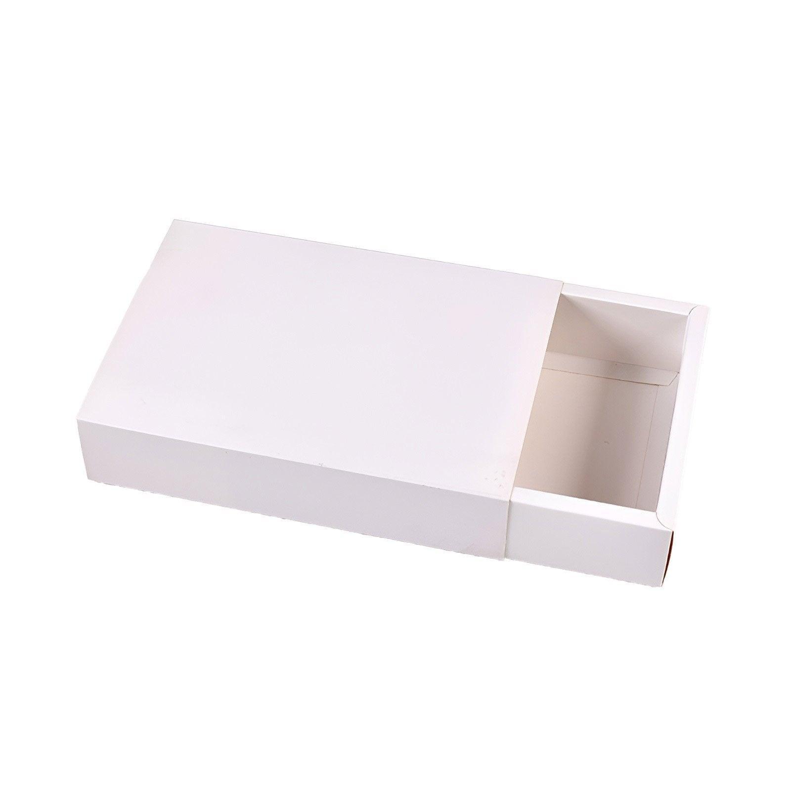 25X White Kraft Paper Drawer Jewelry Package Necklace Bracelet Gift Package box - 28*17*8.5-25pcs V528-BOX-WHITE-28-17-85-25PCS-319928