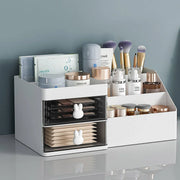 Cartoon Drawer Type Cosmetic Jewelry Storage Box Desktop Student Stationery Box - White V528-BOX-WHITE-643085