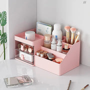 Cartoon Drawer Type Cosmetic Jewelry Storage Box Desktop Student Stationery Box - White V528-BOX-WHITE-643085