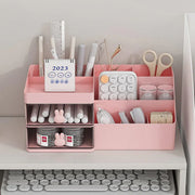 Cartoon Drawer Type Cosmetic Jewelry Storage Box Desktop Student Stationery Box - White V528-BOX-WHITE-643085