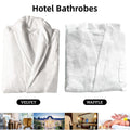 Cotton Kimono Collar Bathrobe Hotel Quality Thick Fleece Towel Embroidered Robe - Velvet V528-BR-VELVET-130-248954