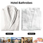 Cotton Kimono Collar Bathrobe Hotel Quality Thick Fleece Towel Embroidered Robe - Velvet V528-BR-VELVET-130-248954