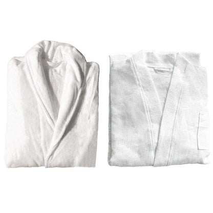 Cotton Kimono Collar Bathrobe Hotel Quality Thick Fleece Towel Embroidered Robe - Velvet V528-BR-VELVET-130-248954