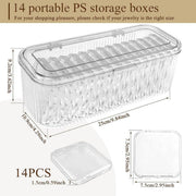 15pcs Transparent Storage Box Jewelry Organizer Bracelet Necklace Anti-Oxidation V528-BRACELET-BOX-15PCS-947505