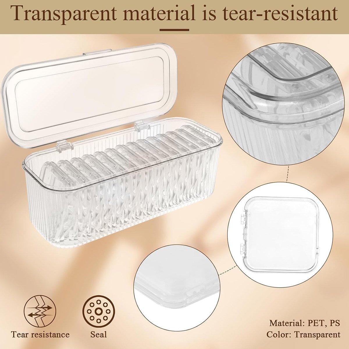 15pcs Transparent Storage Box Jewelry Organizer Bracelet Necklace Anti-Oxidation V528-BRACELET-BOX-15PCS-947505