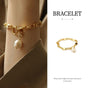 Simple Chunky Chain Bracelet Elegant Trendy Fashion Jewelry for Women Gifts V528-BRACELET-GOLD-992023