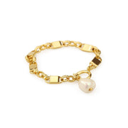 Simple Chunky Chain Bracelet Elegant Trendy Fashion Jewelry for Women Gifts V528-BRACELET-GOLD-992023