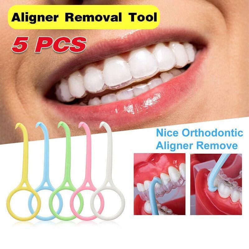 5PCS Aligner Remover Tool Hook Kit for Invisible Braces and Retainer Handling V528-BRACESREMOVER-5PCS-78768